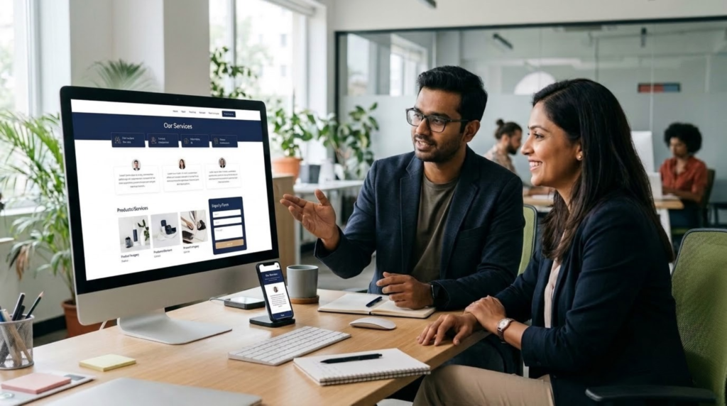 website redesign services for small business